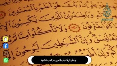 اية قرانية لجلب الحبيب والحب الشديد